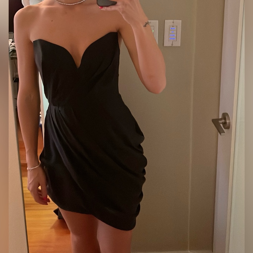 Zimmermann Elegant Black Strapless Dress